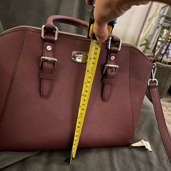 Beautiful Burgundy Leather Michael Kors Bag - Picture 7 of 7
